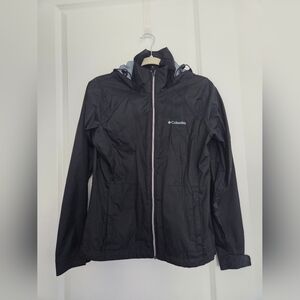 Columbia Black and Light Gray Hooded Jacket